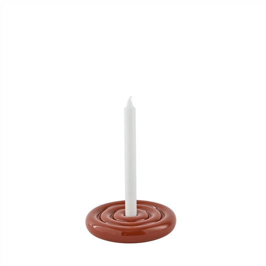 Savi Ceramic Candleholder - Nutmeg