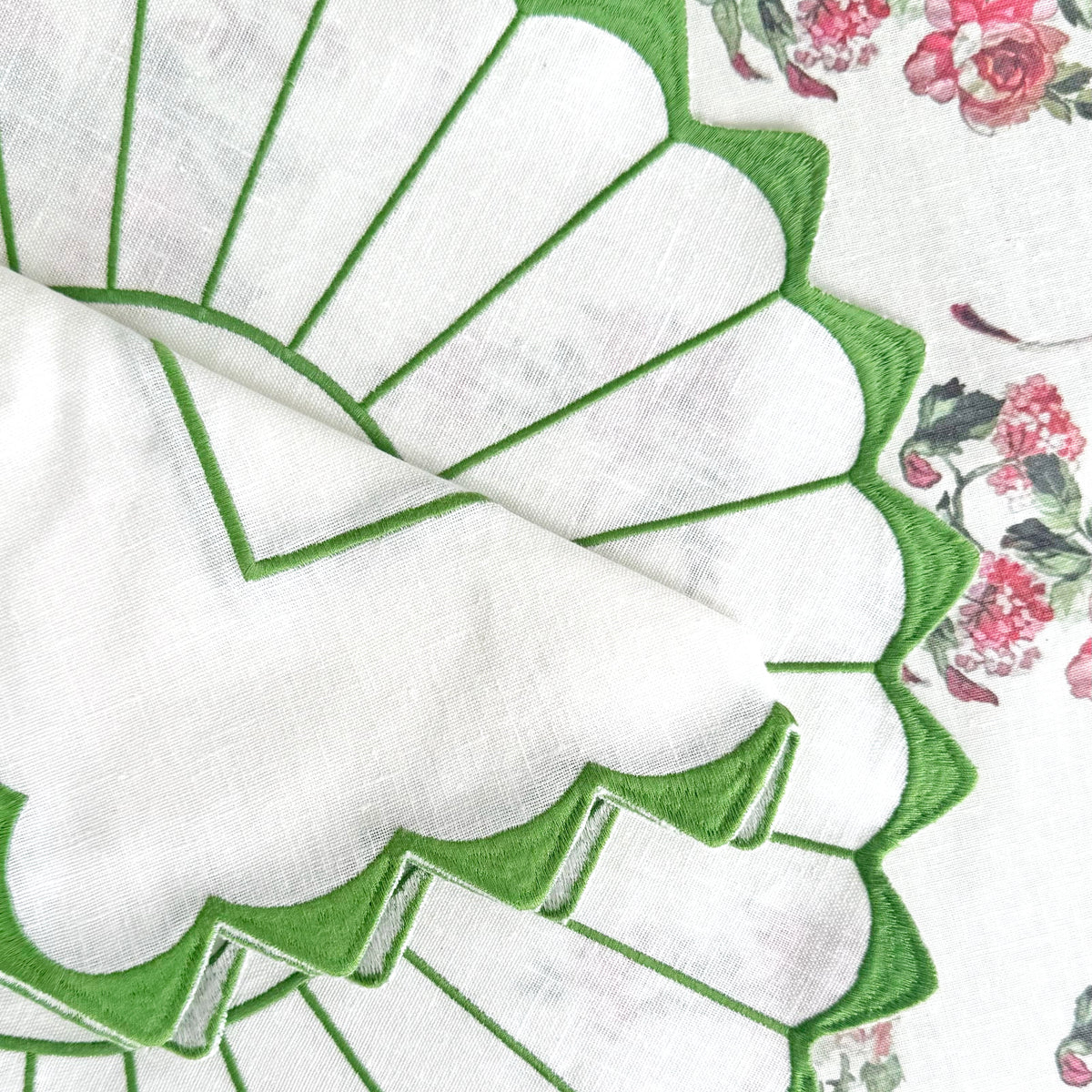 Charlotte green linen placemat (set of 4)