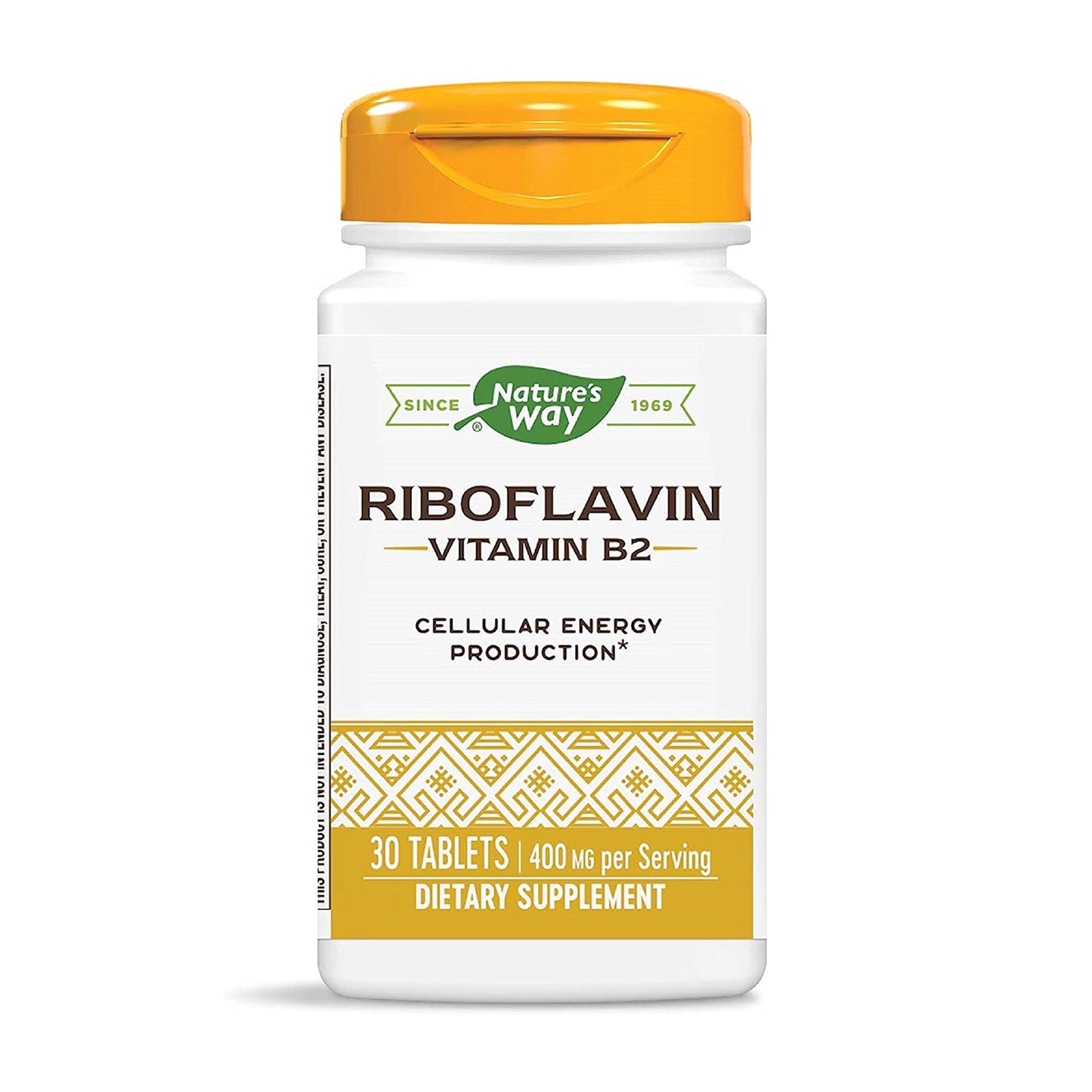 Nature's Way Enzymatic Therapy Riboflavin Vitamin B2, 400 Mg, Tablets