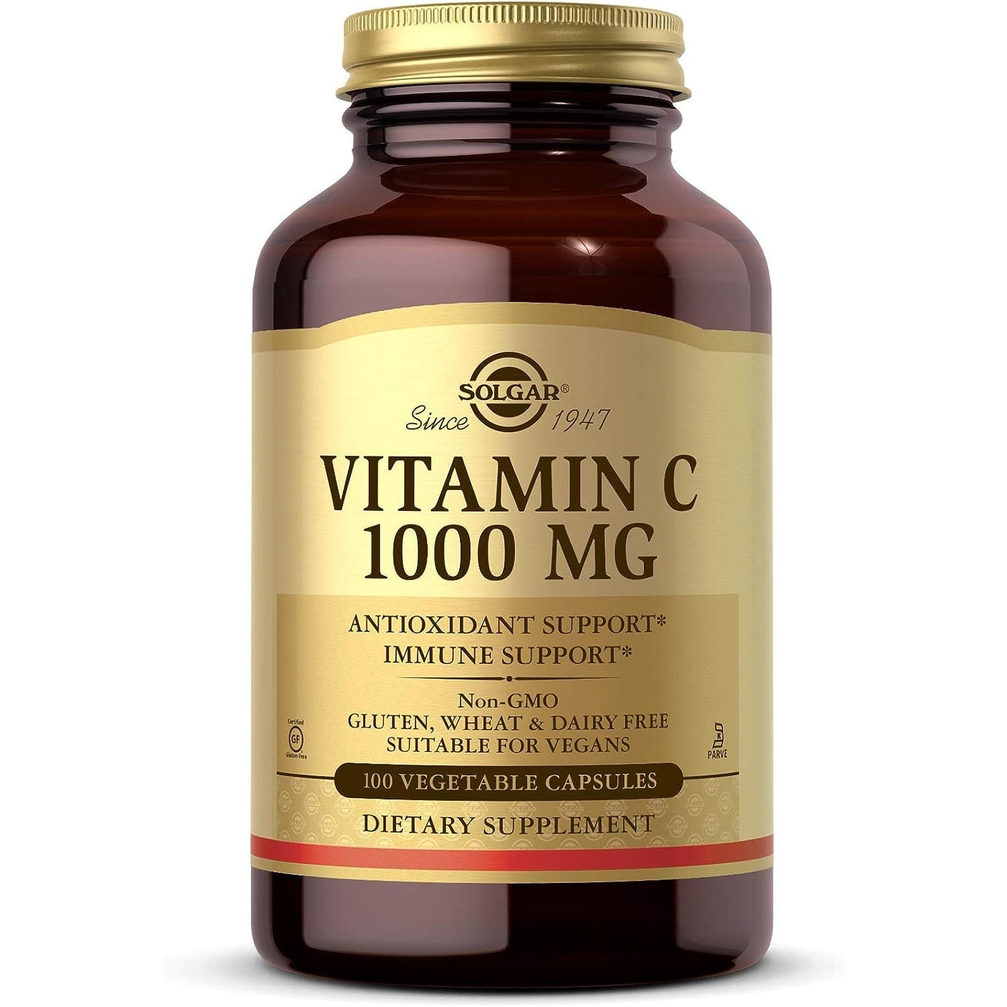 Solgar Vitamin C 1000 Mg, 100 Vegetable Capsules