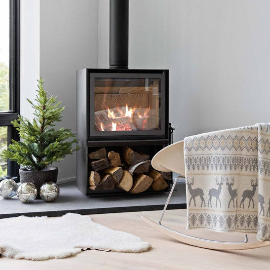 Vintage Fair Isle - Cotton Sustainable Knit Throw Blanket