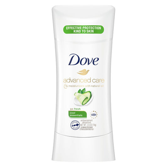 Dove Advanced Care Antiperspirant Deodorant Stick, Cool Essentials