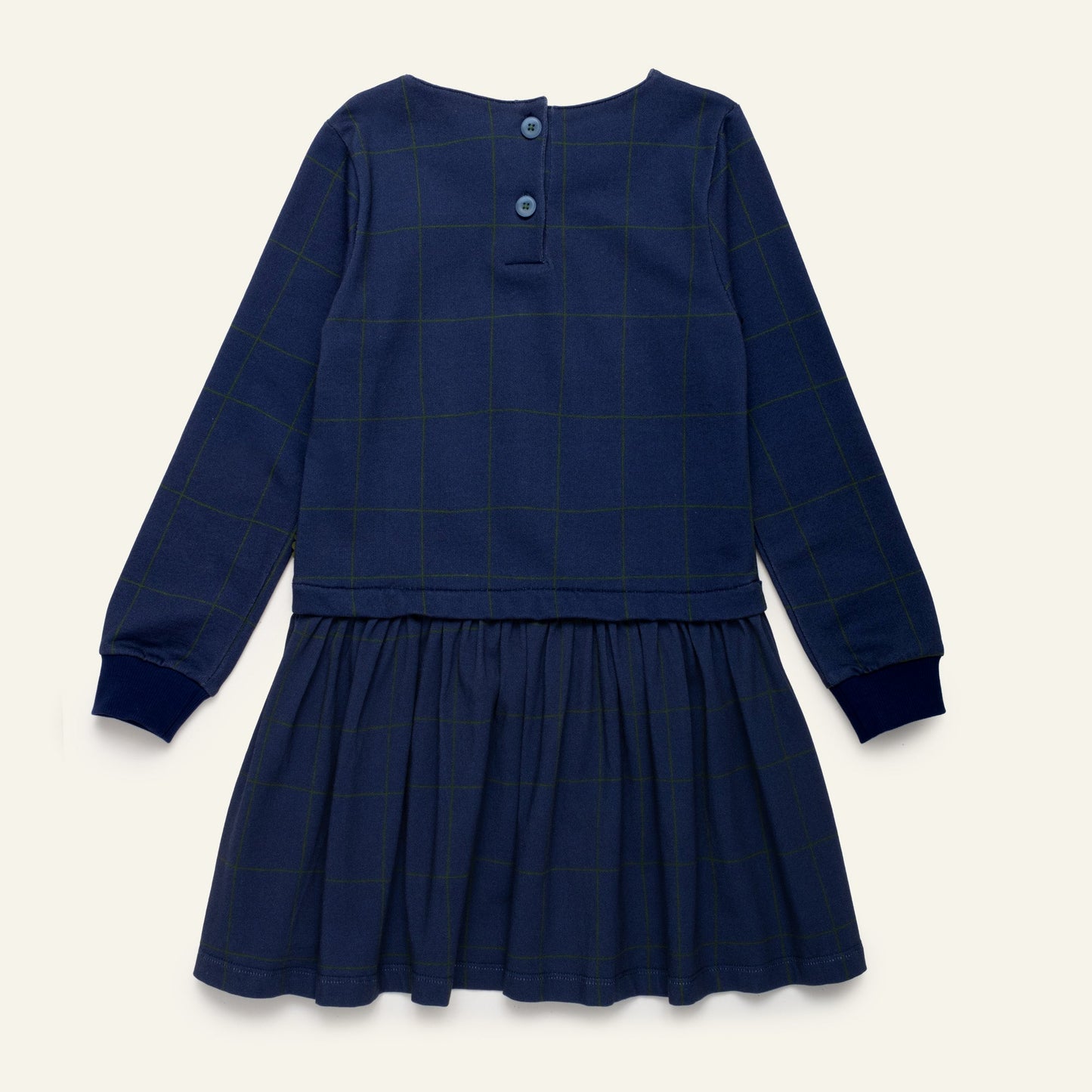 Navy Grid Dress