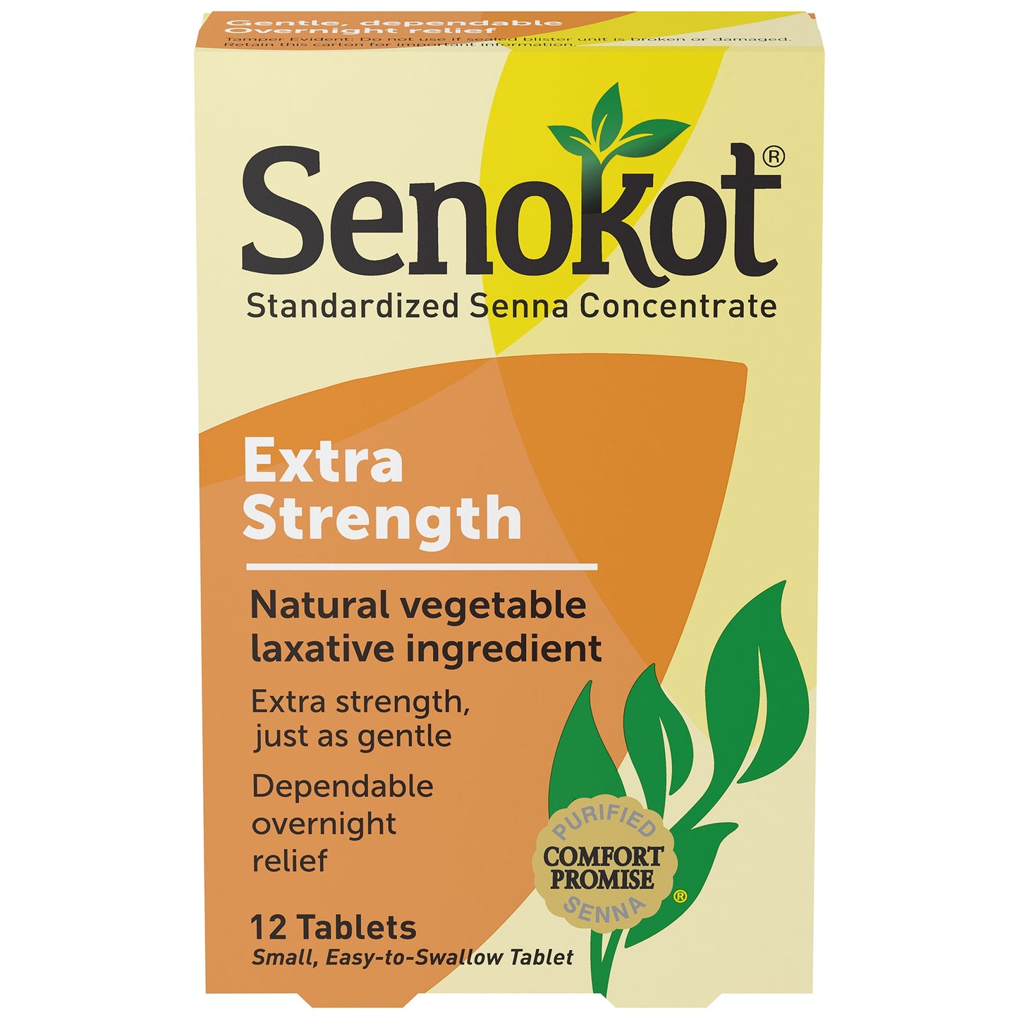 Senokot Extra Strength Natural Vegetable Laxative 12 Tablets