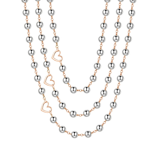 La Princesa Hematite 3-Layer Necklace | Magnetic Clasp