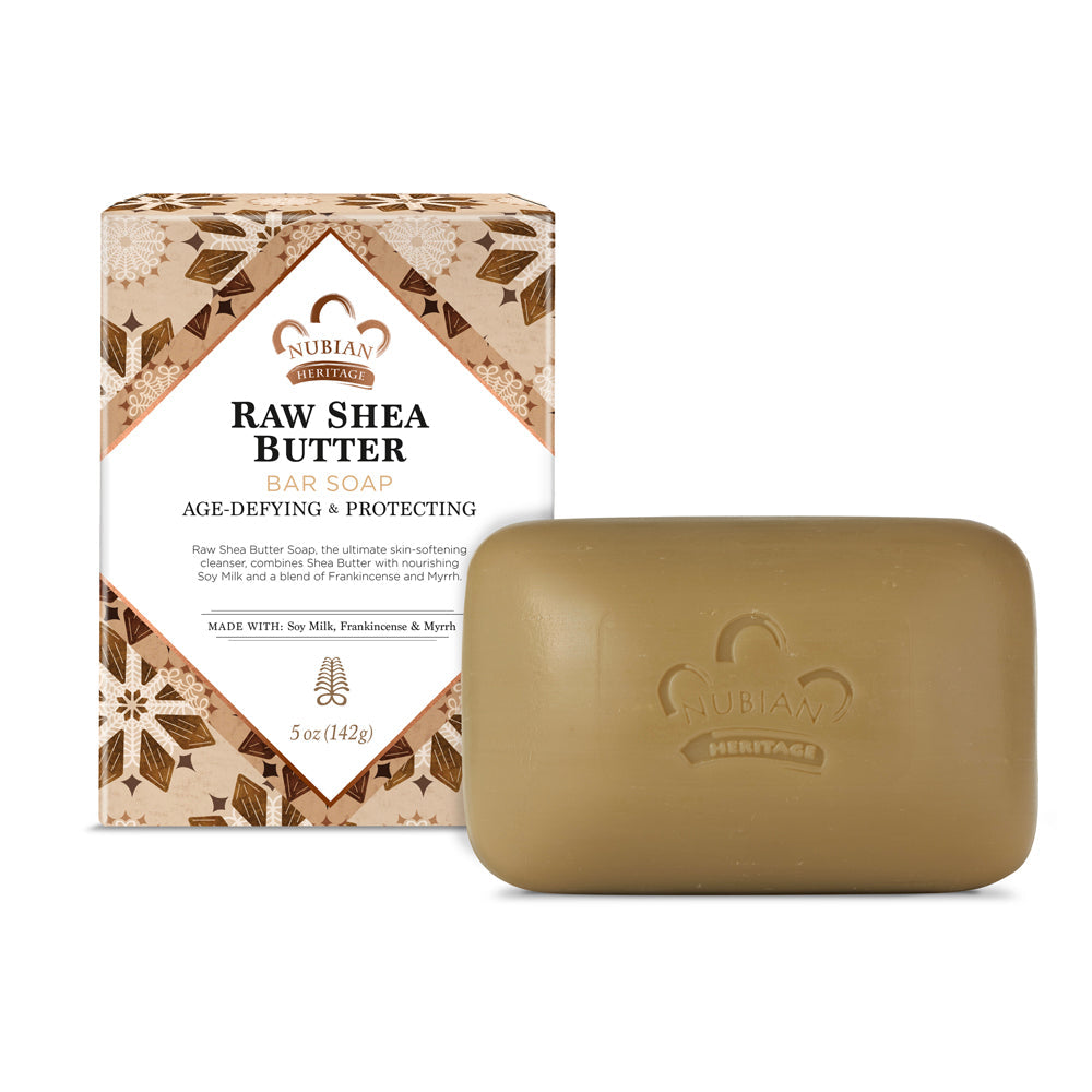 Nubian Heritage Bar Soap Raw Shea Butter & Myrrh, 5 Oz