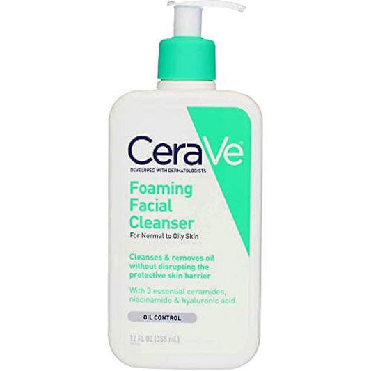 CeraVe Foaming Facial Cleanser, For Normal To Oily Skin 12 Oz