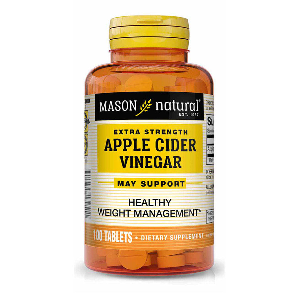 Mason Natural Extra Strength Apple Cider Vinegar, 100 Tablets