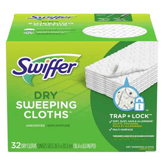 Swiffer Sweeper Dry Sweeping Pad, Multi Surface Refills For Dusters Floor Mop, Unscented - 32ct