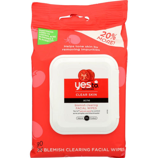 Yes To Tomatoes Clear Skin Acne Blemish Clearing Facial Wipes