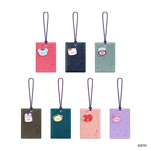 BT21 Minini Leather Patch Travel Tag Vacance