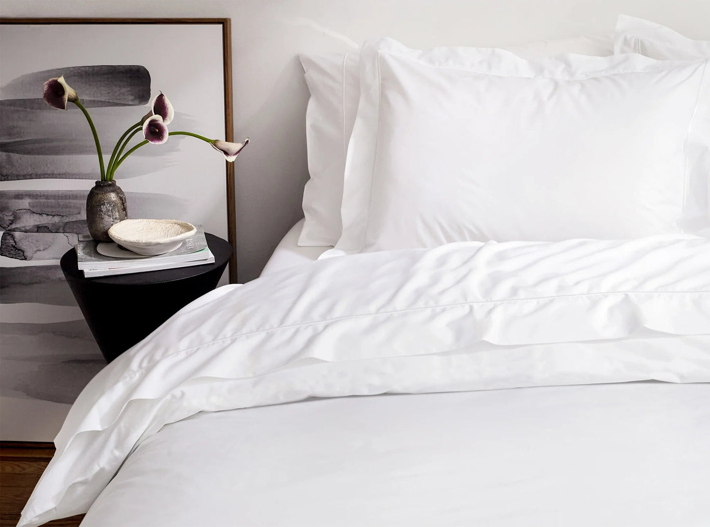 Classic Percale Embroidered Duvet Cover