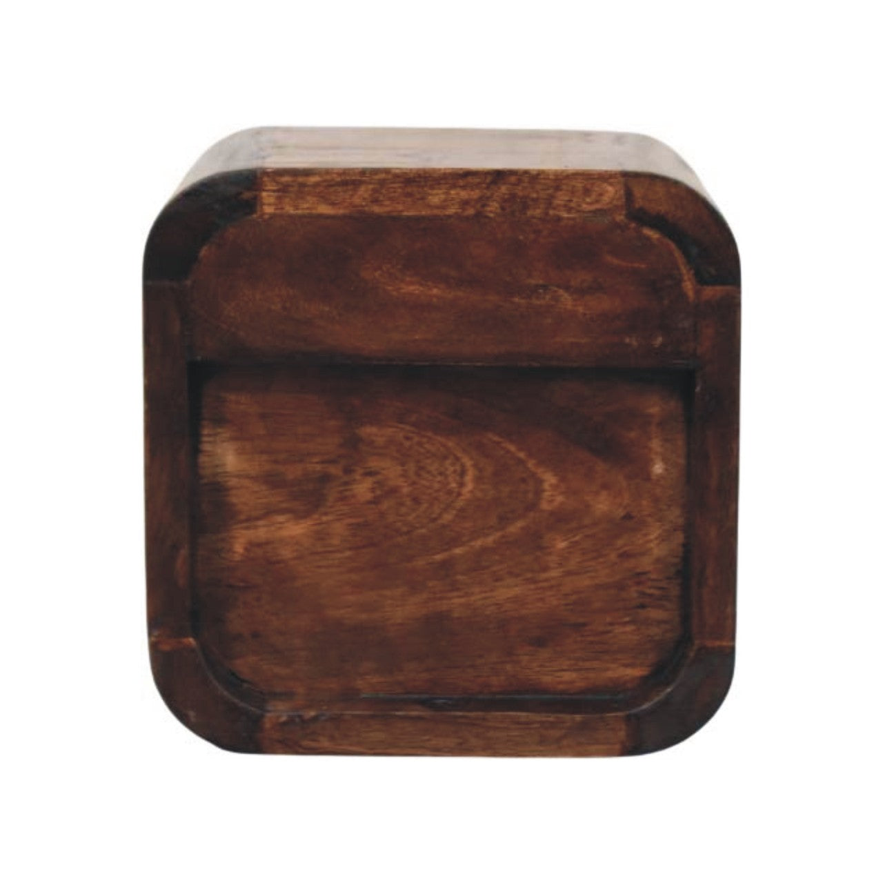 Solid Wood Curved Wall Mounted Bedside