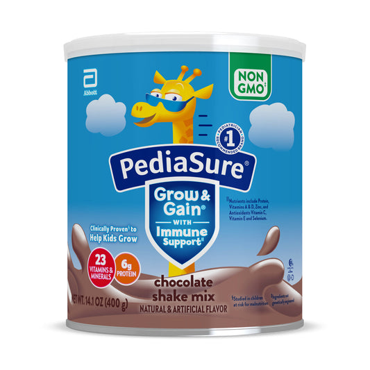 PediaSure Grow & Gain Non-GMO Shake Mix Chocolate Powder - 14.1oz