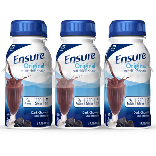 Ensure Original Nutrition Shake Dark Chocolate Ready-to-Drink 8 Fl Oz Bottles