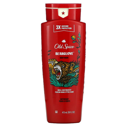 Old Spice Wild Bearglove Scent Body Wash For Men, 16 Fl Oz