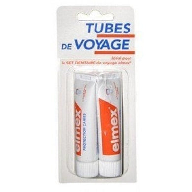 Elmex Dentifrice Protection Caries Tubes De Voyage 2x12ml