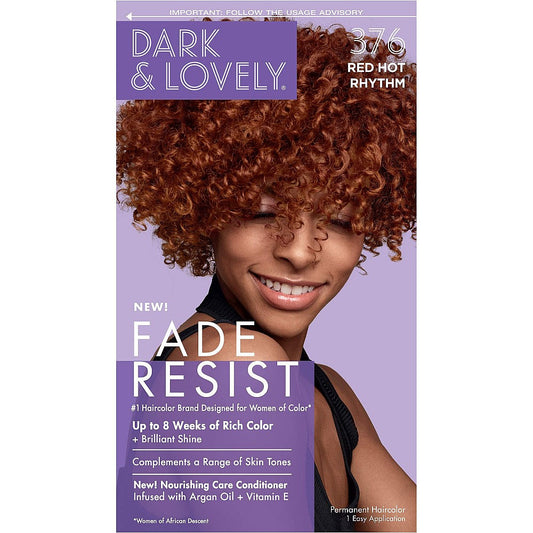 Dark & Lovely Fade Resist Permanent Hair Color 376 Red Hot Rhythm
