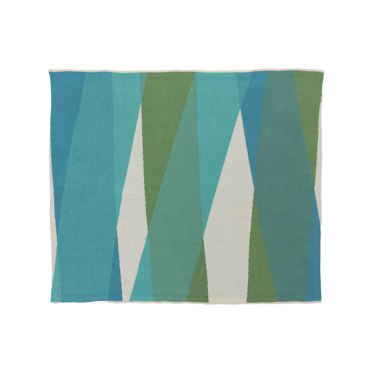 Poly Refractions - Indoor | Outdoor Sustainable Knit Modern Throw Blanket