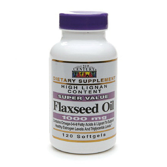 21st Century Flaxseed Oil, 1000 Mg, 120 Softgels