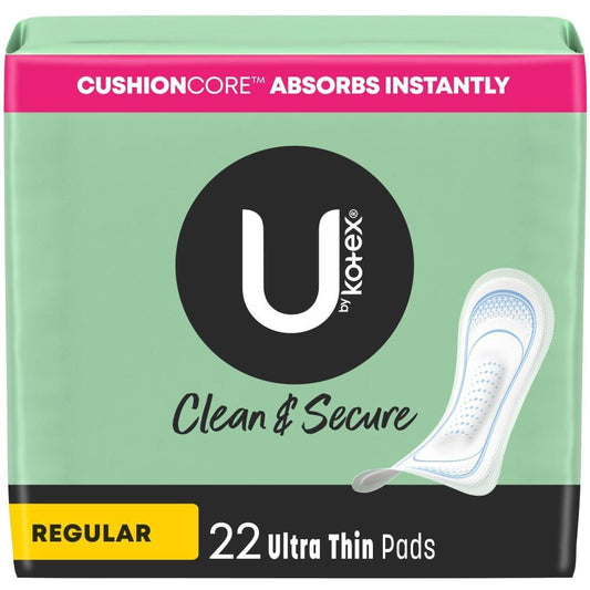 U by Kotex Security Ultra Thin Pads, Regular