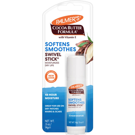 Palmer's Cocoa Butter Formula, Lip Moisturizer, Swivel Stick, With Vitamin E, 0.5 Oz