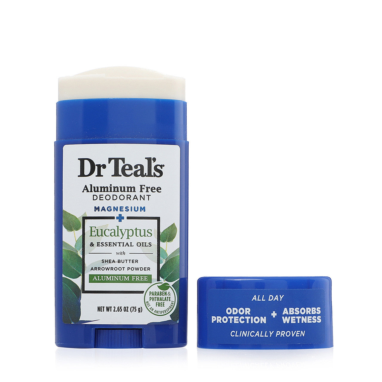Dr Teal's Deodorant, Aluminum Free, Eucalyptus 2.65 Oz