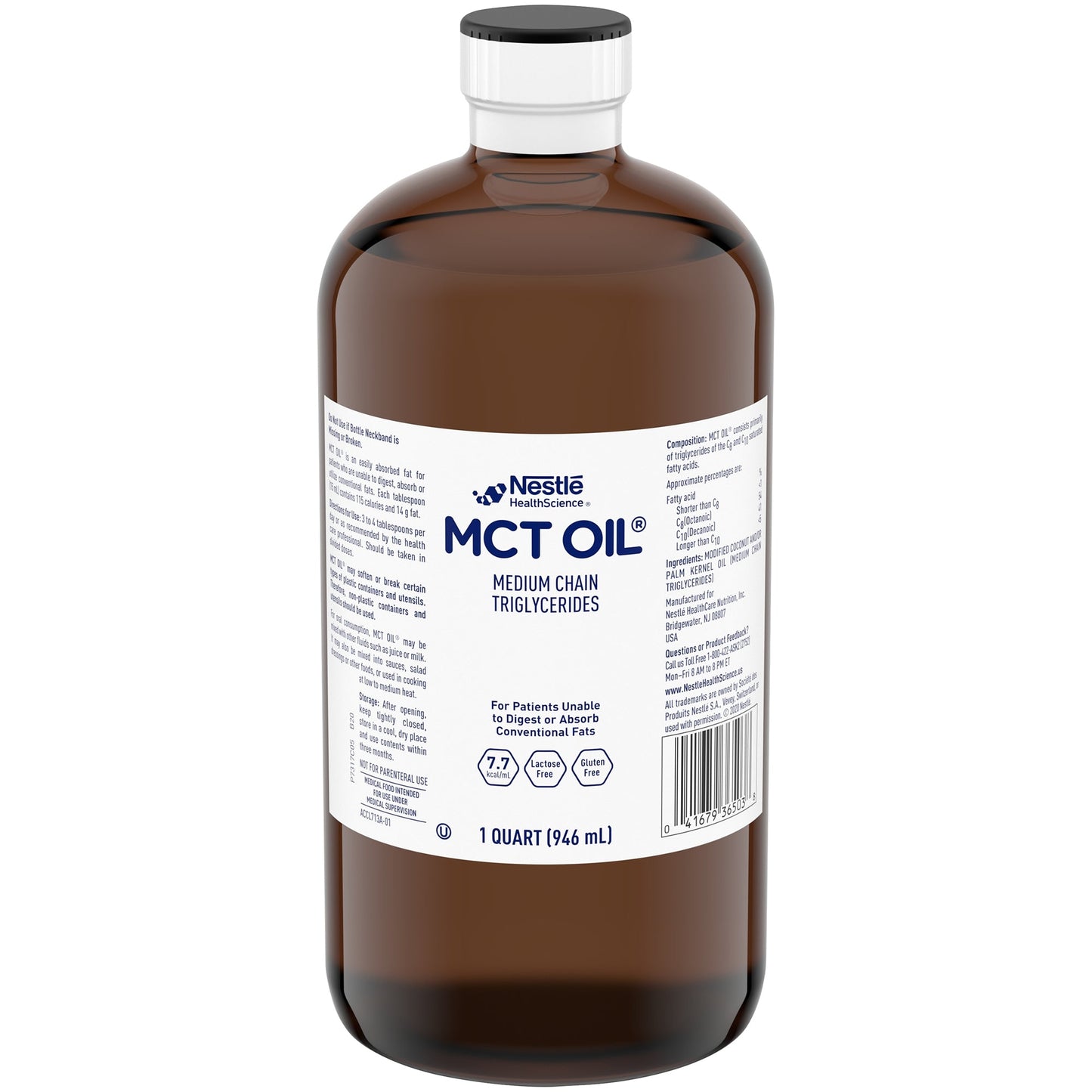 L.A. Looks Mct Oil Oral Supplement Unflavored, 32 Oz