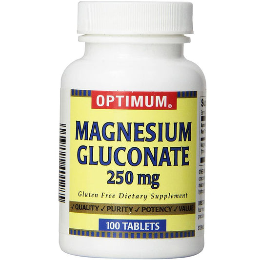 Optimum Magnesium Gluconate 250 Mg - 100 Tablets