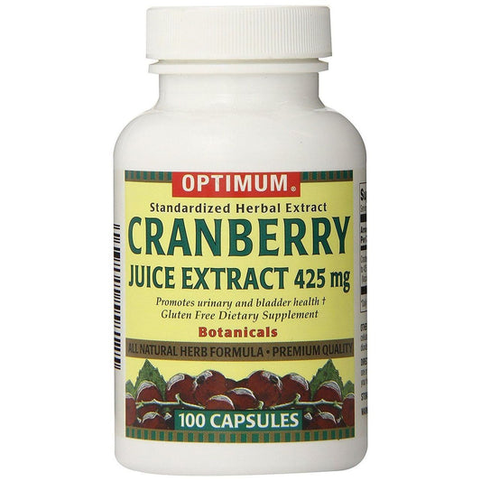 Optimum Cranberry Juice Extract Capsules 425 Mg
