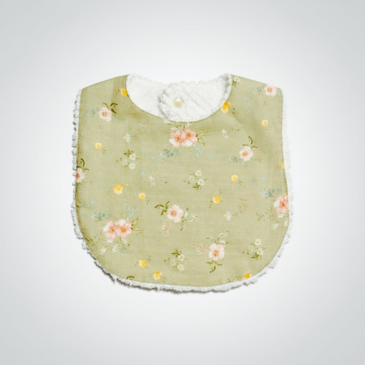 Layette Linen Bib – Hedgerow Floral