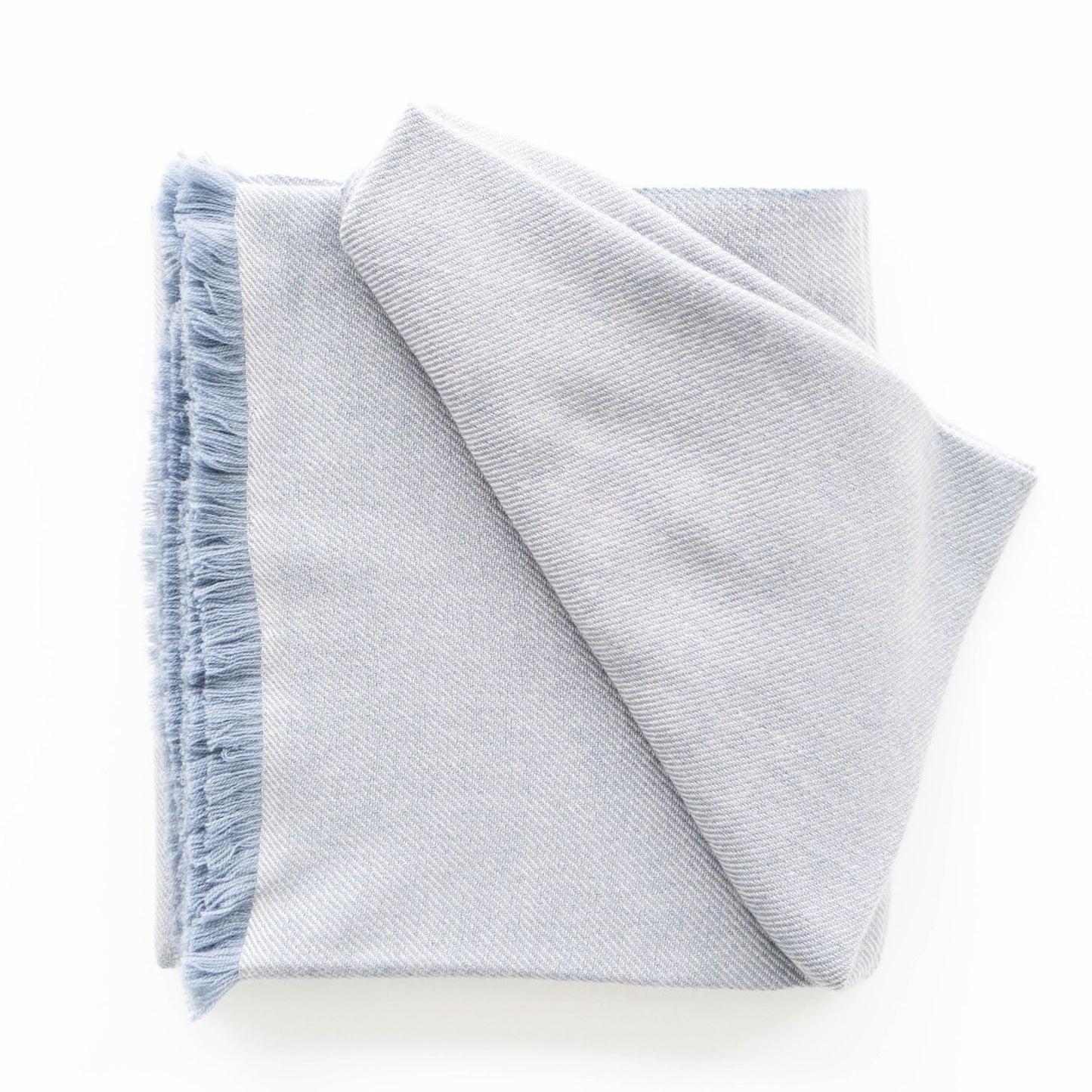 Boro Blue Handwoven Merino Throw