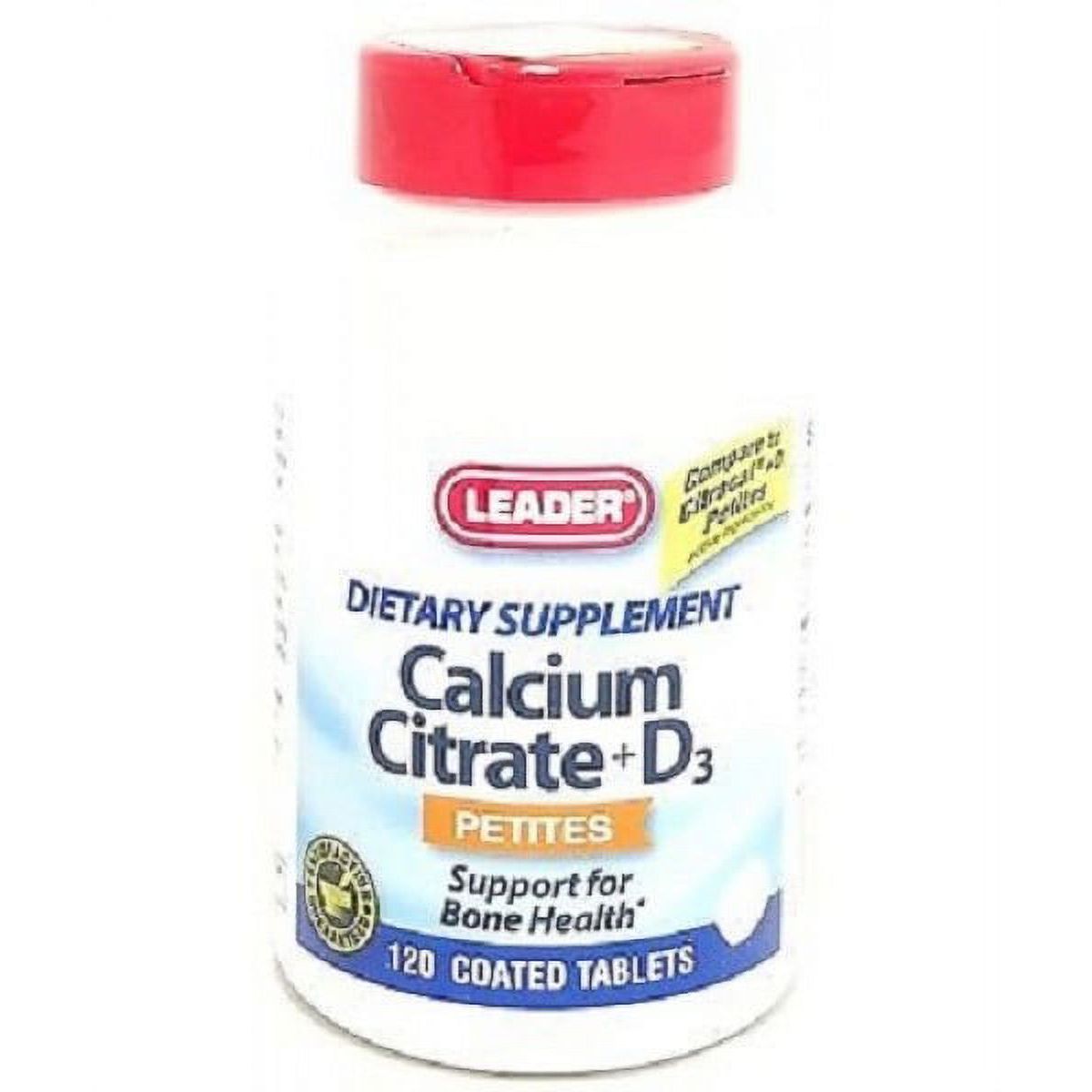 Leader Calcium Citrate + D3 Petites, Petite Tablets