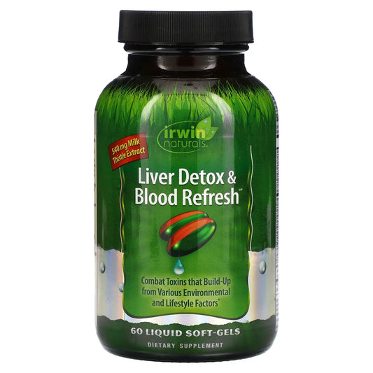 Irwin Naturals Liver Detox & Blood Refresh, 60 Liquid Soft-Gels
