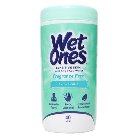 Wet Ones Hand & Face Wipes - Extra Gentle Sensitive Skin