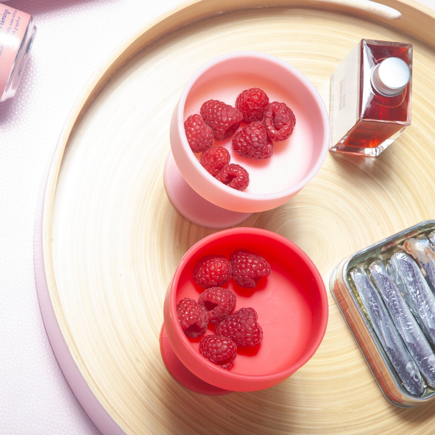 cherry + blush | mecc | silicone unbreakable cocktail glasses