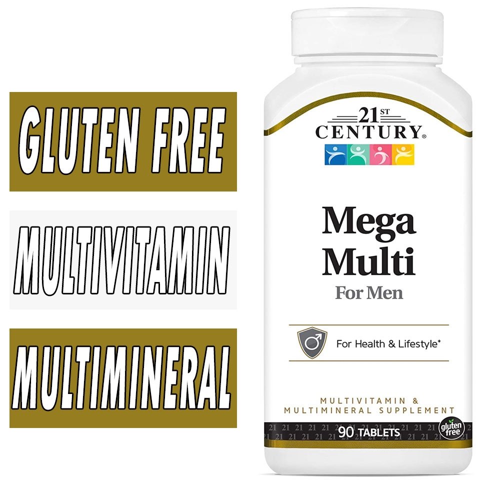 21st Century Mega Multi For Men, Multivitamin, Tablets