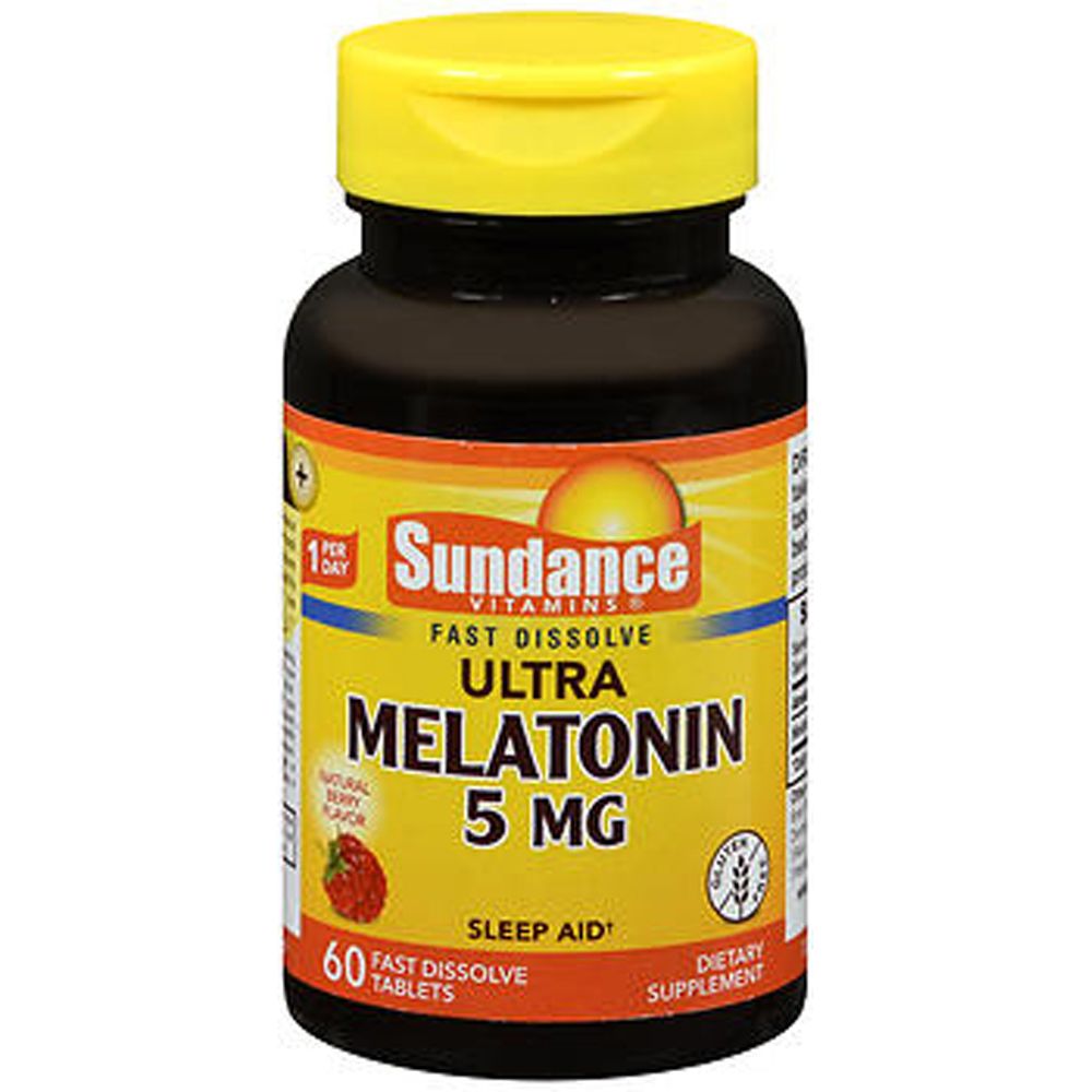 Sundance Vitamins Melatonin 5 Mg Natural Berry Flavor - 60 Tablets