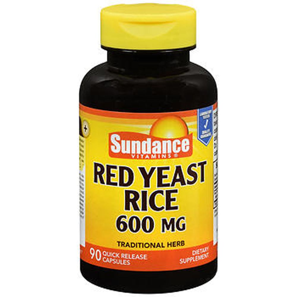 Sundance Red Yeast Rice Quick Release Capsules, 600 Mg, 90 Caps