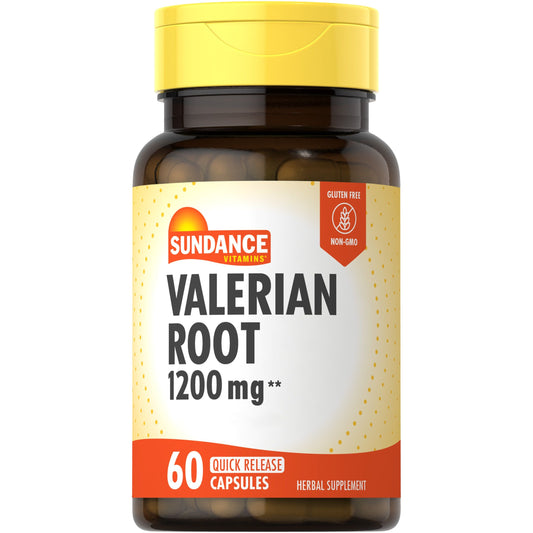 Sundance Vitamins Valerian Root 1200 Mg Capsules
