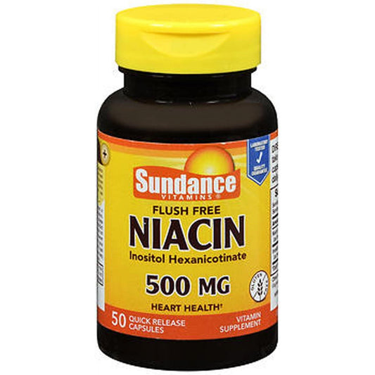Sundance Flush Free Niacin 500 Mg - 50 Capsules