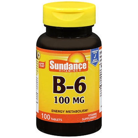 Sundance Vitamins B-6 100 Mg Energy Metabolism Tablets