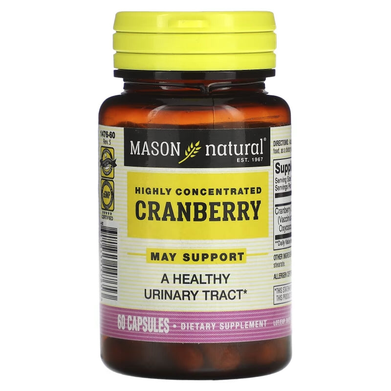 Mason Natural Highly Concentrated Cranberry Capsules, #1476