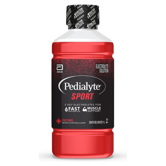 Pedialyte Sport Electrolyte Solution - Fruit Punch - 33.8 Fl Oz