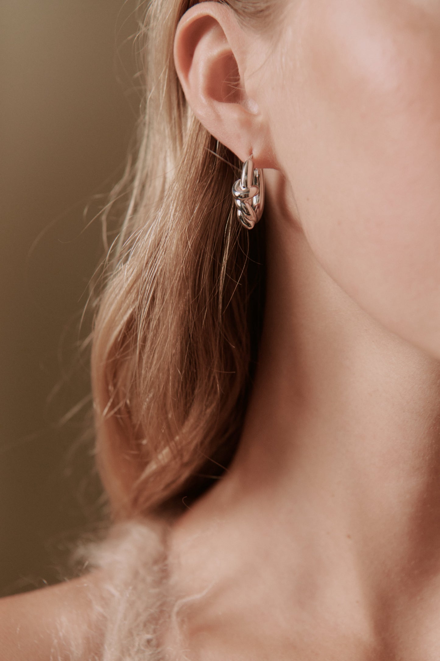 Lottie Chunky Knot Earrings