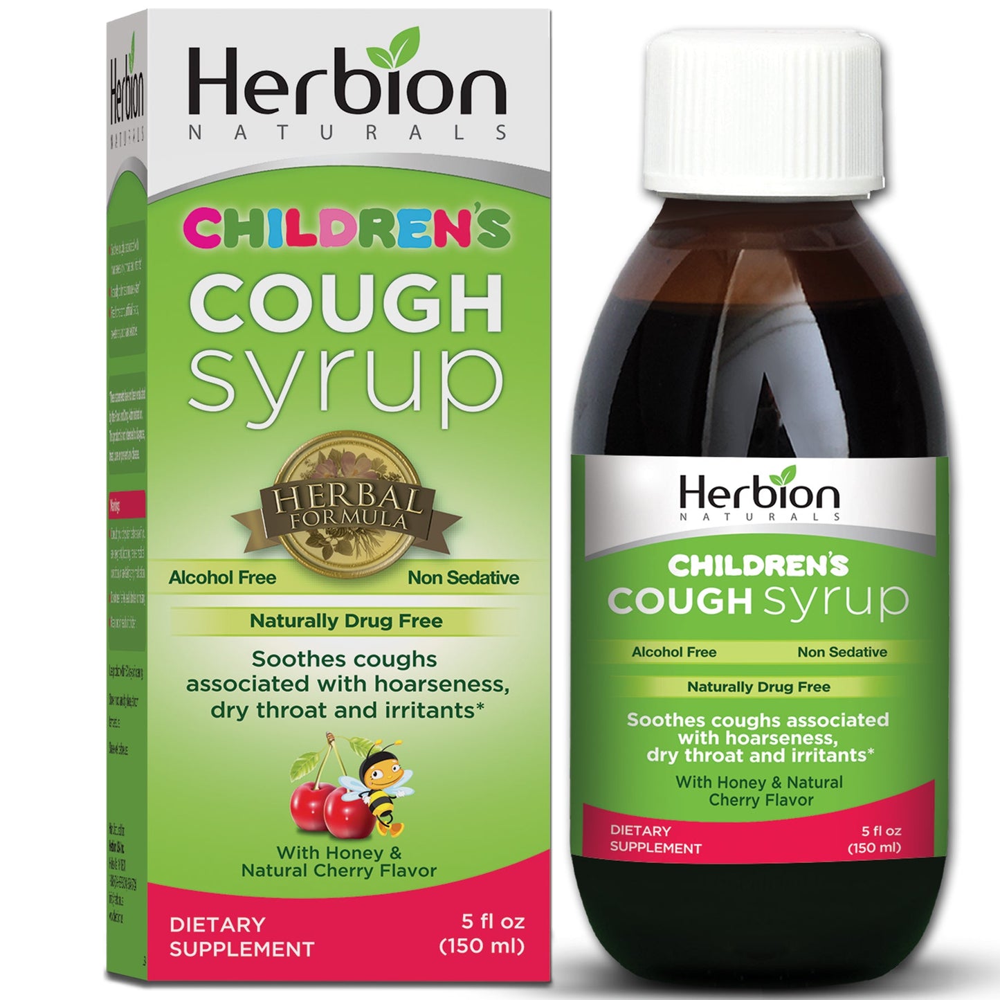 Herbion Naturals Throat Syrup All Natural Cherry For Children, 1 Each, 5 Fl Oz