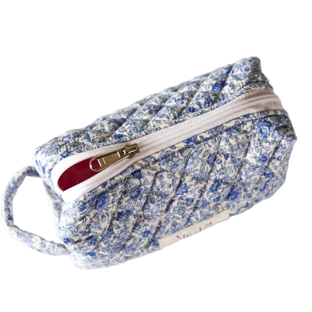 Blue Blossom Make-up Pouch - Small
