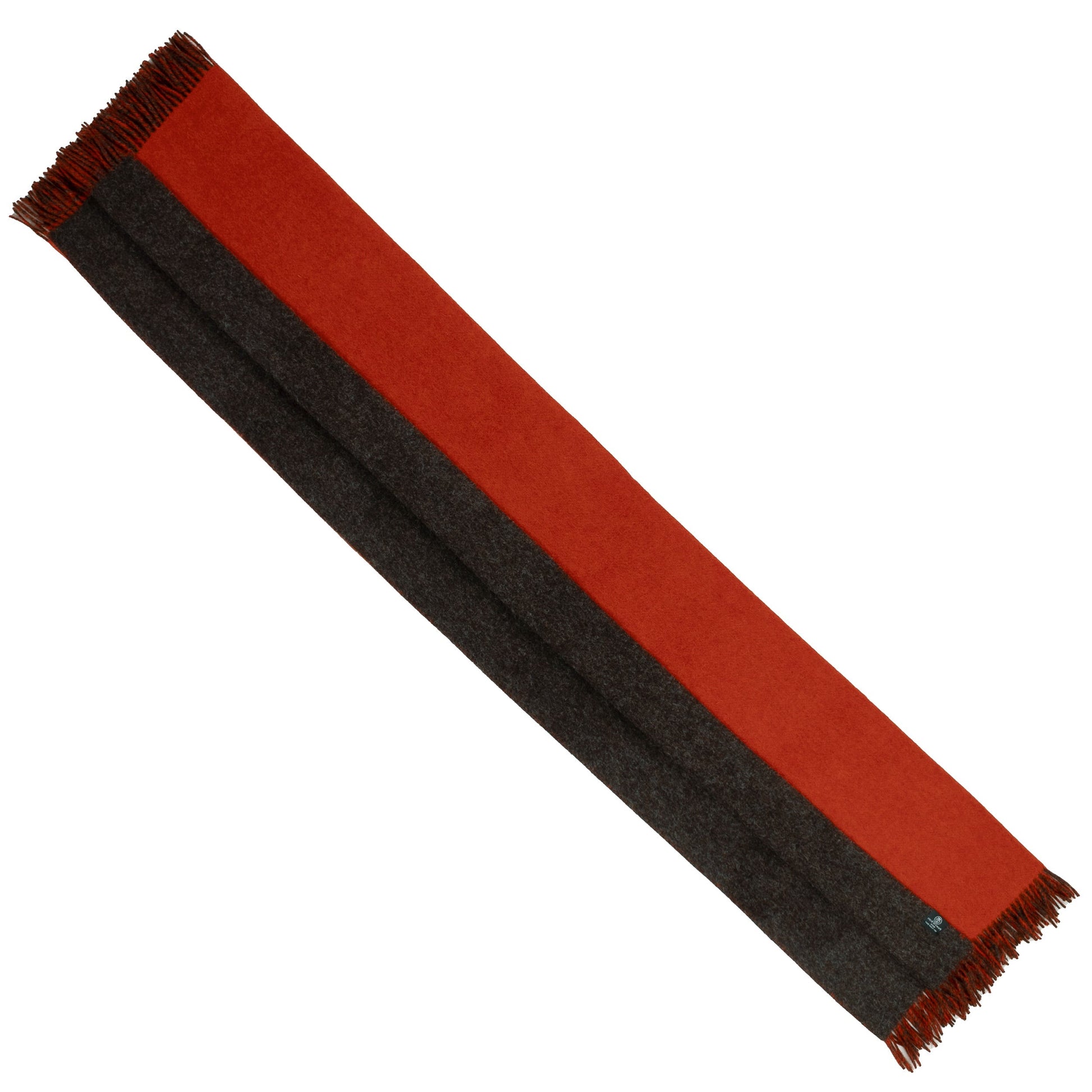 Highland Tweeds Reversible Double Cloth Throw (Orange/Brown) - Osadia Concept Store