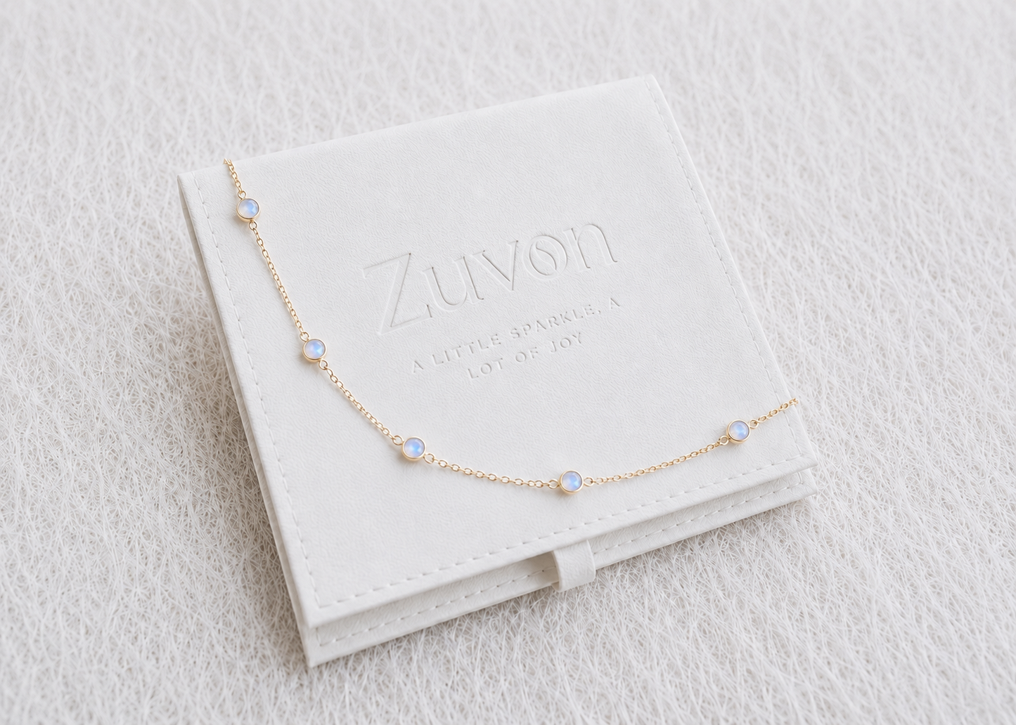 June Birthstone Bracelet — Moonstone