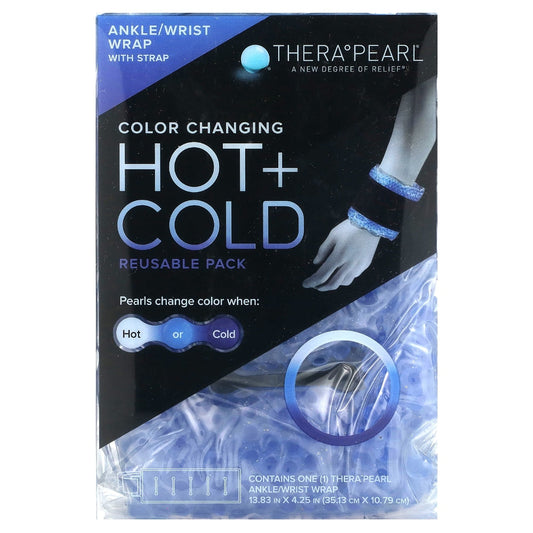 TheraPearl Reusable Hot & Cold Therapy Ankle/Wrist Wrap With Strap